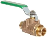 Milwaukee Valve BB2-350 Series Bronze Butterfly Valve, Unibody, Stainless Steel 304 Disc, Lever Handle, 3/4