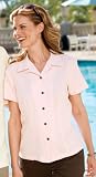 Ladies Silk Blend Camp Shirt (comes in 5 colors!)