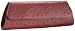 Jalda Ostrich-Embossed Original Clutch,Plum,one size