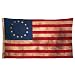 3'x5' "Antiqued" Heritage Historic 13 Star Flag with Sewn Stripes and Embroidered Stars