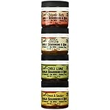 Ellbee's Garlic Seasoning and Rub Variety Pack All Natural Gluten Free No MSG - Sweet & Smokey, Chipotle Herb, Asian Zing, Chili Lime
