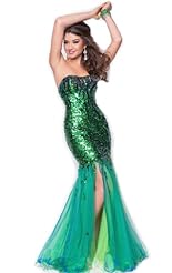 Beaded Crystal Crystals Applique Lace Chiffon/Taffeta/Tulle Prom Dress/Quinceanera Dress 