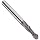 Melin Tool AMG-DP1 Solid Carbide Drill Point End Mill, AlTiN Coated, Single Cut, 2 Flutes, Center Cutting