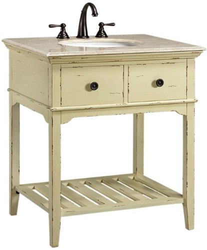 Spencer Vanity 34Hx30W ANTIQUE CREAM