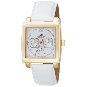 Tommy Hilfiger Women's 1780817 White Leather Strap Watch