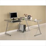 Walker Edison D51L29 - 3-Piece Contemporary Desk