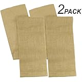 Cotton Craft - 2 Pack - Jute Burlap Table Runner 12x108 - Natural - Perfect accessory to dress up your dinner table - Eco Friendly - Spot Clean Only