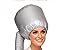Homegifts Safety Portable Salon Barber Hair Dryer Soft Hood Bonnet Attachment for Any Hair Dryer Haircare Hairdressing-Silver