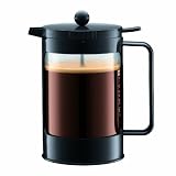 Bodum Bean French Press Coffeemaker with Locking Lever Lid, 12-Cup (51-Ounce)