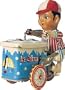 Ice Cream Vendor Tin Wind Up Toy
