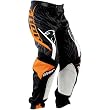 Thor MX Phase Spiral Youth Boys Off-Road Motorcycle Pants w/ Free B&F Heart Sticker Bundle - Orange