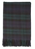 Johnstons of Elgin Black Watch Tartan Cashmere Throw