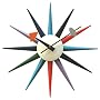 Multicolor Sunburst Wall Clock