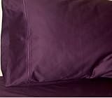 Homespell Bed Sheet Set 100% Egyptian Cotton 1000 Thread Count Solid Sateen Queen Purple