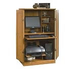 Carolina Oak Computer Armoire Orchard Hills Collection by Sauder Office Furniture - 401314