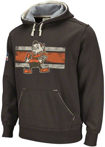 Reebok Cleveland Browns Vintage Applique Hooded Sweatshirt Small