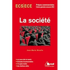 La soci�t� - Th�me de culture g�n�rale HEC concours 2012
