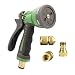 Sanifri 470010456 Garten-Handbrause Set f�r 1/2" Gartenschlauch, bestehend aus Gartenbrause, 6-fach verstellbar und Messing-Steckkupplungsset