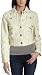 Big Chill Women's Big Chill- Button Front Faux Leather Jacket,White,Large
