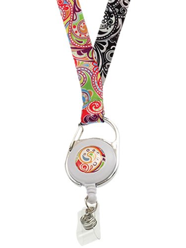 Paisley Reversible Ribbon Lanyard