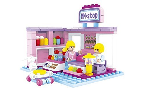 Ausini Fairyland Convenience Food Store Girls Building Bricks 152pc Educational Set Compatible to Lego Parts - Best Gift for Girls