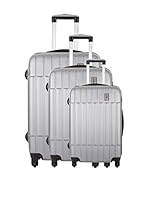 Platinium Set de 3 trolleys rígidos Wands (Plateado)