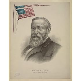 Benjamin Harrison, Republican candidate for president (Reprint measured in inches 19 x 24)