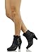 City Classified Women's Sami Faux Leather Double Strappy High Heel Ankle Boot