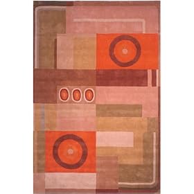 Quantum Area Area Rug, 5-footx8-foot, RUST SAGE by Home Decorators Collection