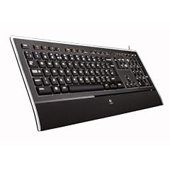 Logitech Illuminated Keyboard beleuchtete Tastatur schnurgebunden (deutsches Tastaturlayout, QWERTZ)