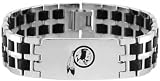 Washington Redskins Steel & Rubber Link ID Bracelet