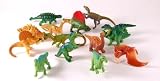 Great fun selection of plastic toys in a handy container   Dinosaur set