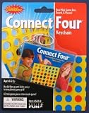 Connect Four Real Mini Game Box, Board, and Pieces Keychain by Basic Fun