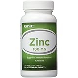 GNC Zinc 100, Vegetarian Tablets, 100 ea