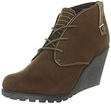 Tom Tailor Toronto low wedge 514500020046, Damen Stiefel, Braun (dark brown 46), EU 38