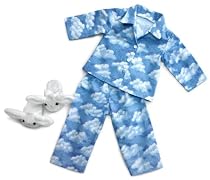 Cloud Nine Dolls Pajamas and Bunny Slippers ~ Fits 18 Inch American Girl Dolls