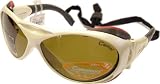 Julbo Explorer Mountaineering Sunglasses Xl extra Large Size In White With Cameleon® Anti fog Polarized Photochromic Lenses Changes From Category 3 transmitting 18 Visible Light To Category 4 transmi
