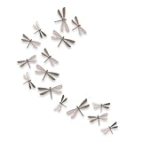 Umbra Wallflutter Wall Décor, Set of 20, Brushed Nickel