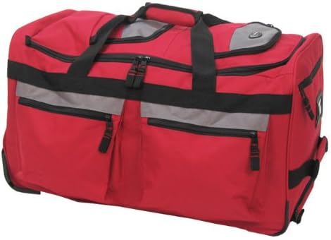 Olympia Luggage 26" 8 Pocket Rolling Duffel Bag
