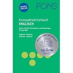 PONS Kompaktw�rterbuch Englisch - Ausgabe 2007/08