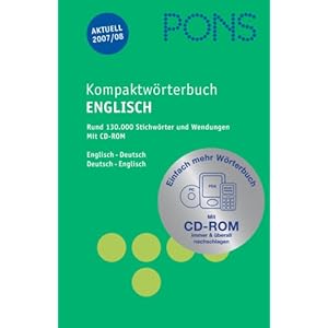 PONS Kompaktwörterbuch Englisch