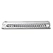 Auto Dynasty Rear Tail 18 LED Center High Mount Stop Lamp Third Brake Cargo Light Compatible with Chevy GMC C/K Series GMT400 88-00, Chrome Housing, Clear Lens