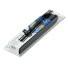 GBC ProClick Spines, 0.375 Inch, Black, 45-Sheet Capacity, 25 per Box (2515662)