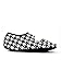 Nufoot Women's Mary Jane Slipper Black/White Houndstooth Large