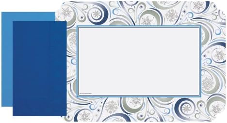 Hoffmaster 856767 90162-C179 Silver Snowflake Combo Pack, 9-3/4" x 14" (Pack of 500)