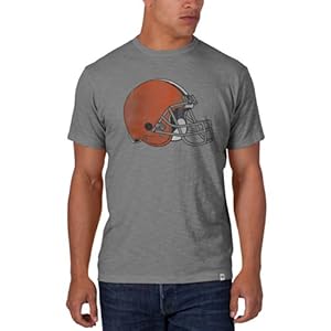 NFL Cleveland Browns Men's '47 Brand Scrum Basic Tee, Wolf Grey, Large