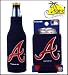 SET OF 2 ATLANTA BRAVES MLB CAN & BOTTLE KOOZIE COOLER