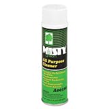 Misty Products - Misty - Green All-Purpose Cleaner, 19oz Aerosol Can, 12/Carton - Sold As 1 Carton - Powerful foam cleaner with natural degreasers and deodorizers. - Removes dirt, grease and fingerprints from doors, walls, ceramic and plastic tile, floors and bathroom fixtures. - U.S. EPA "Design for the Environment" Certified.