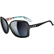 Oakley Kate Voegele Beckon Women's Special Editions Signature Series Designer Sunglasses w/ Free B&F Heart Sticker - Polished Black/Black Grey Gradient