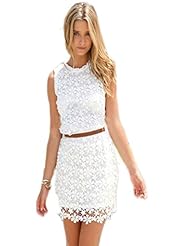 Sexy Lace Summer Winter Cotton/Leather/Polyester/Wool Sleeveless Short Prom Dress 